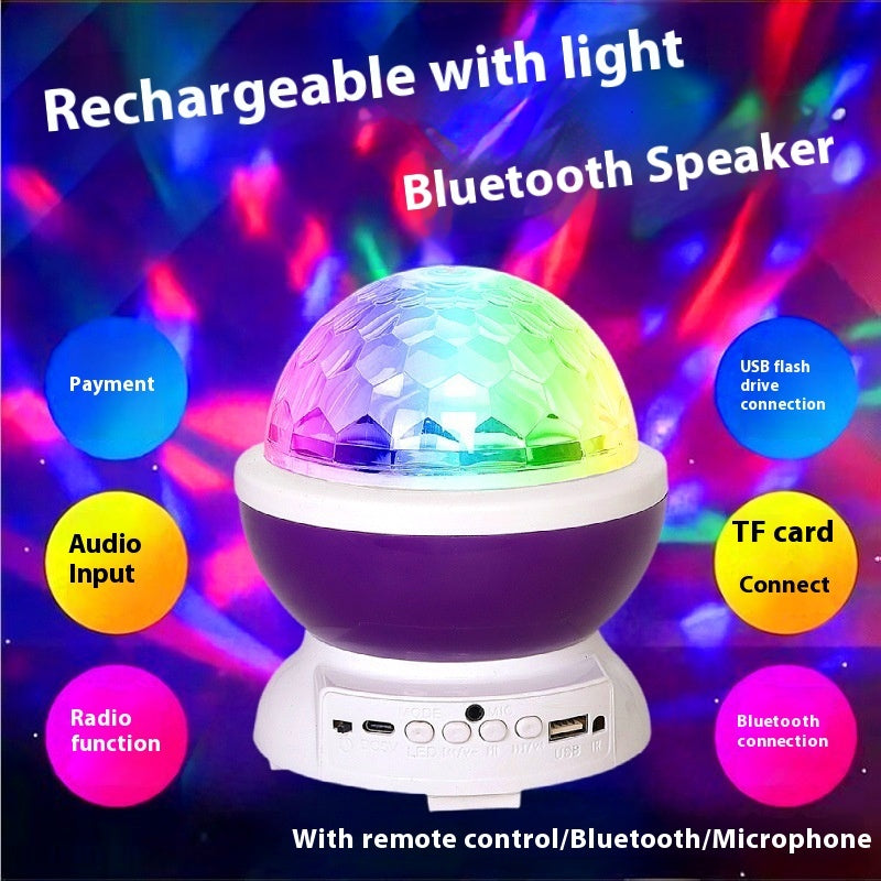 Drahtloser Bluetooth Lautsprecher mit Disco Licht