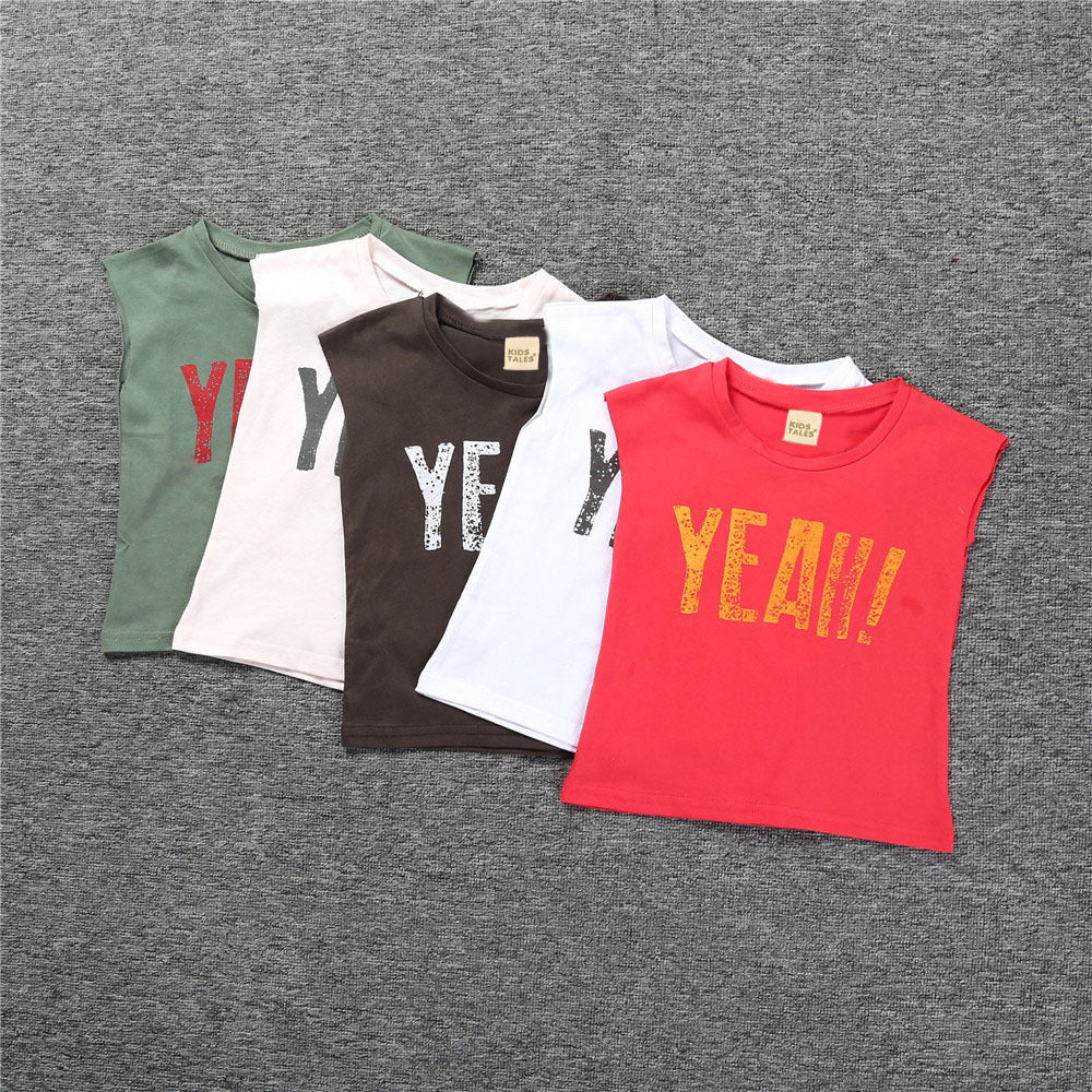 Ärmelloses Kinder-T-Shirt