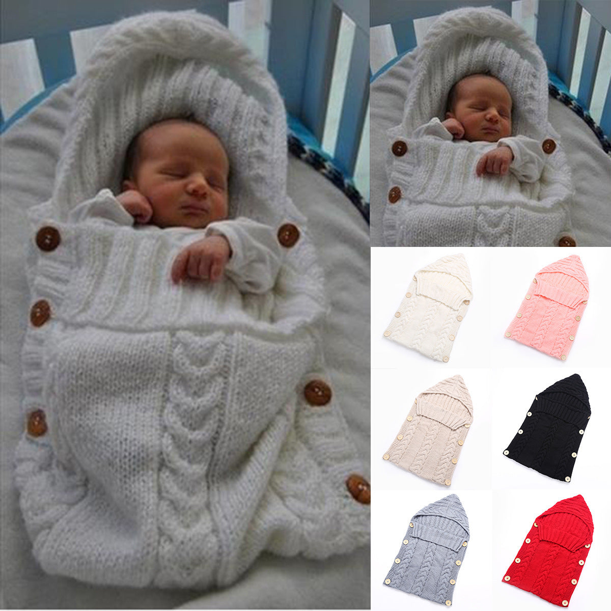 Gestrickter Babyschlafsack