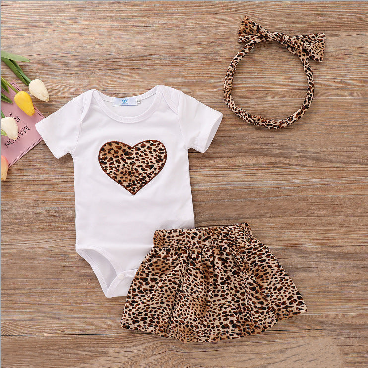 Baby Mädchen Leopard Set