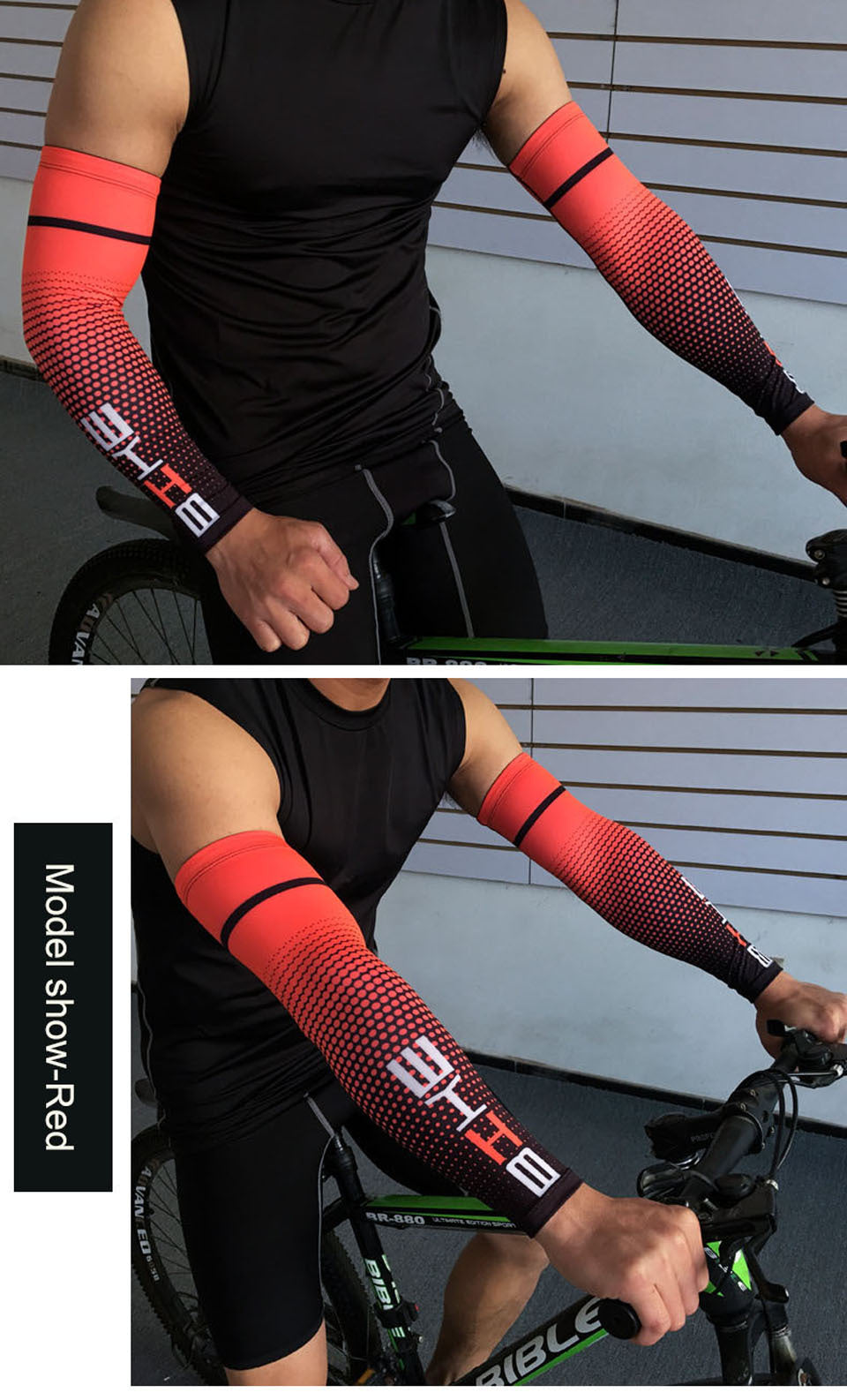 Atmungsaktive Armschützer für Outdoor-Radsport