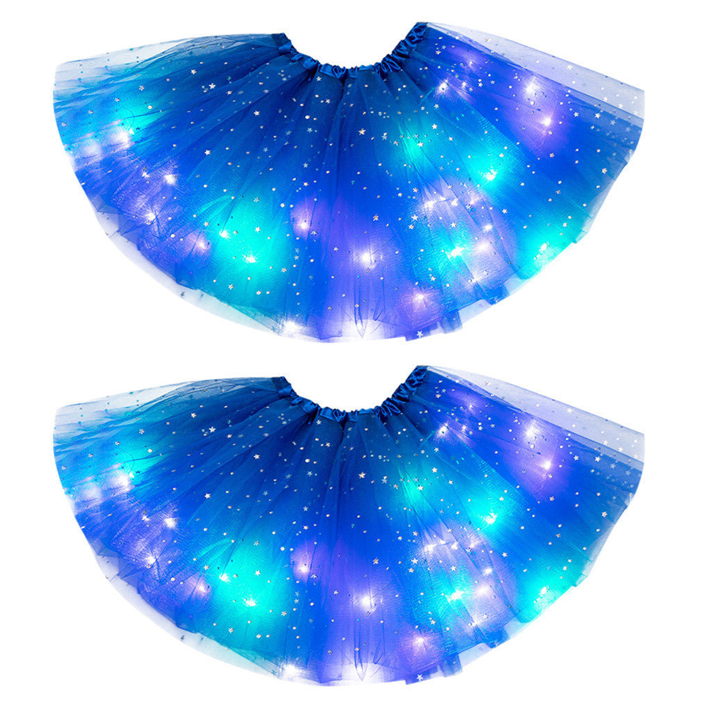 Magischer und leuchtender LED-Prinzessin-Rock