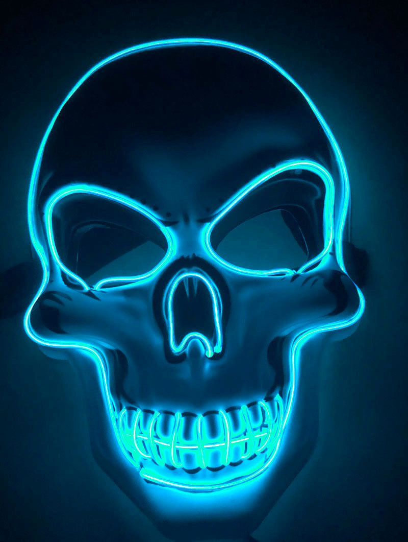 Halloween Skelettmaske LED
