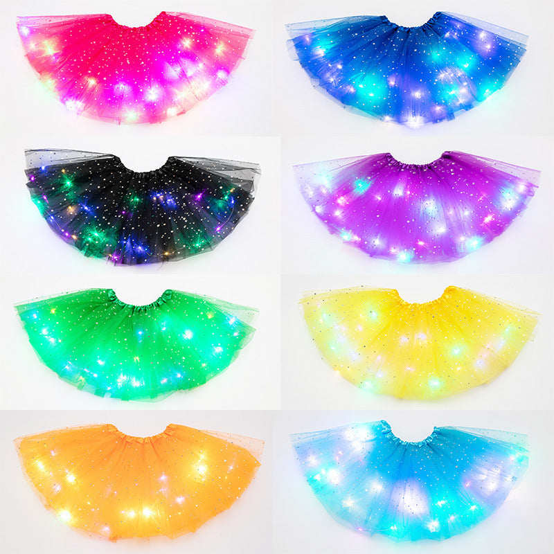 Magischer und leuchtender LED-Prinzessin-Rock