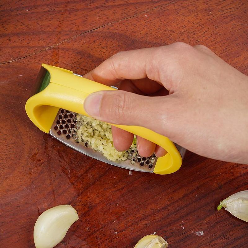 Edelstahl Knoblauch Stampfer
