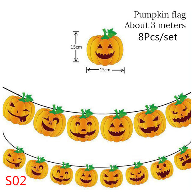 Halloween-Wimpelkette