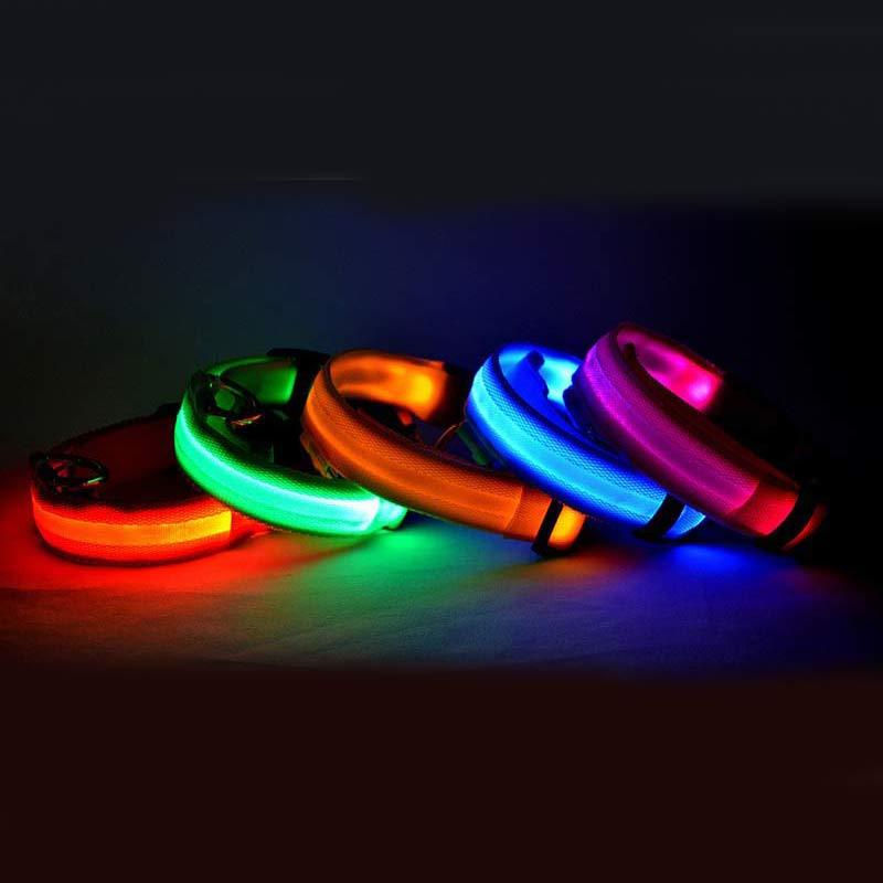 Nylon LED Leuchthalsband für Hunde und Katzen