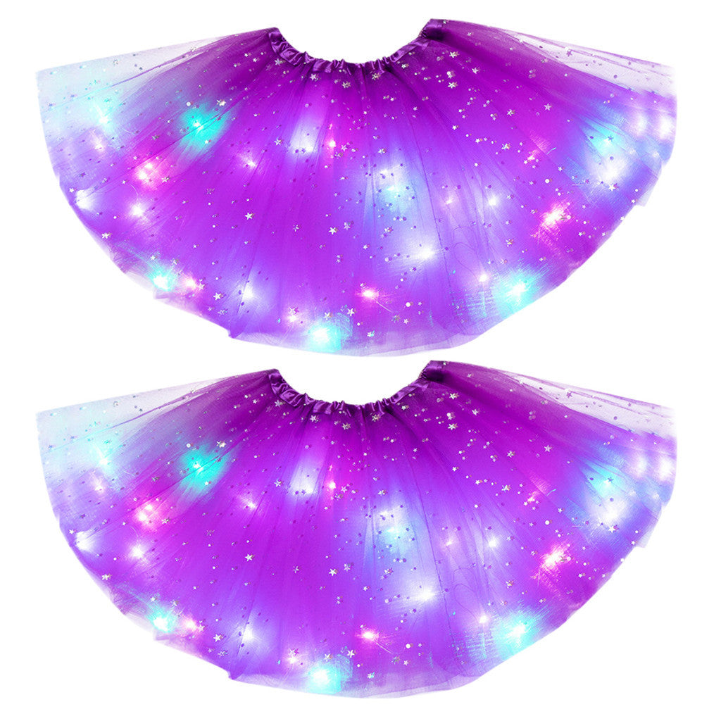 Magischer und leuchtender LED-Prinzessin-Rock