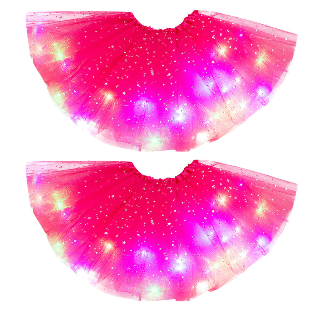 Magischer und leuchtender LED-Prinzessin-Rock