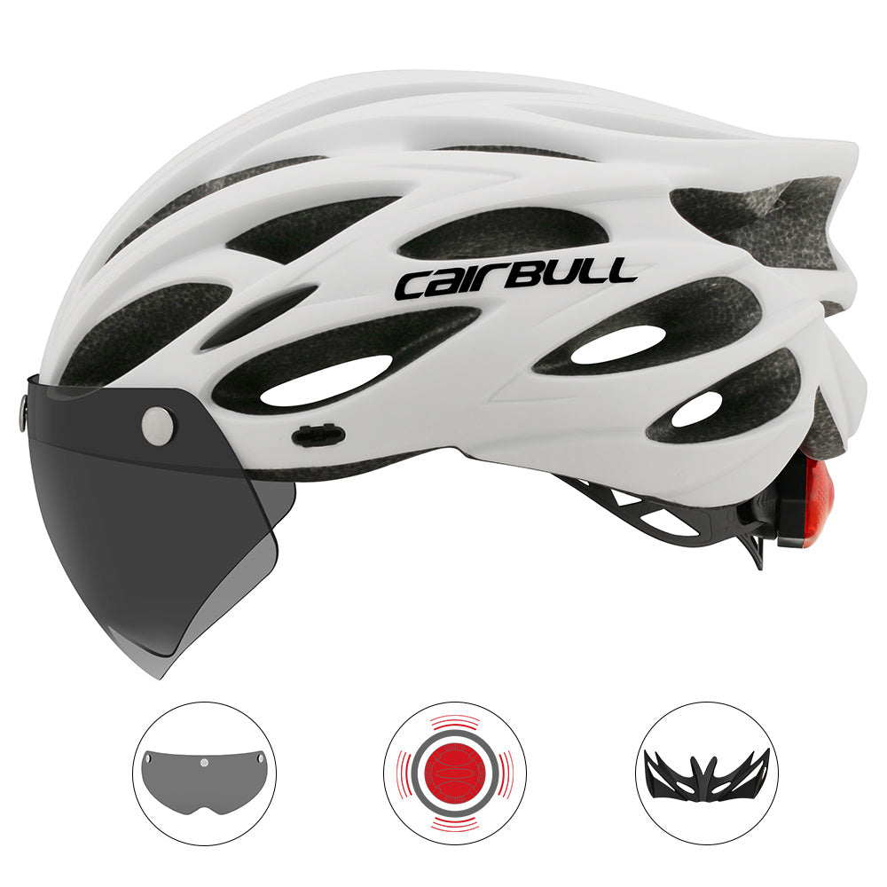 Fahrrad Helm mit integrierter Brille