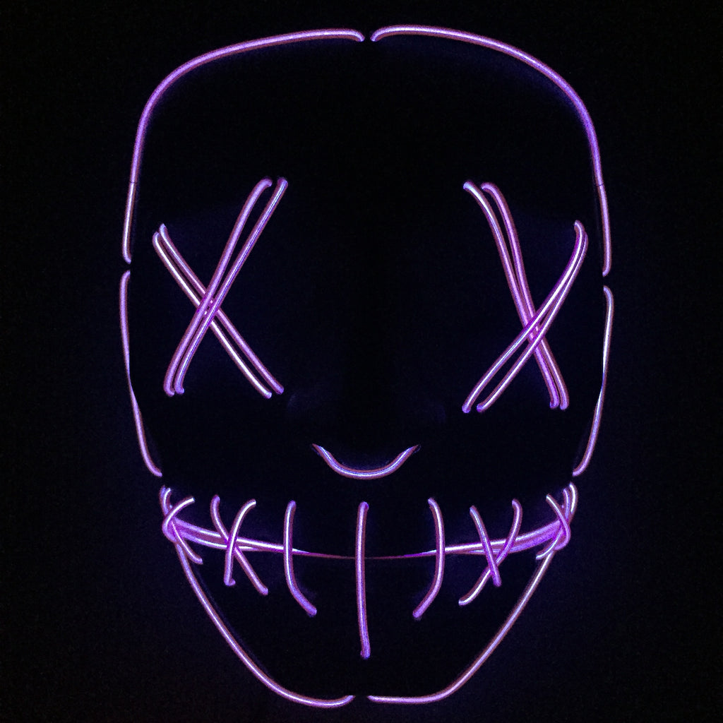 Halloween LED leuchtende Vollgesichtsmaske
