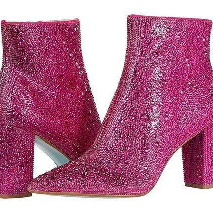 Modische Stiefeletten mit Strass