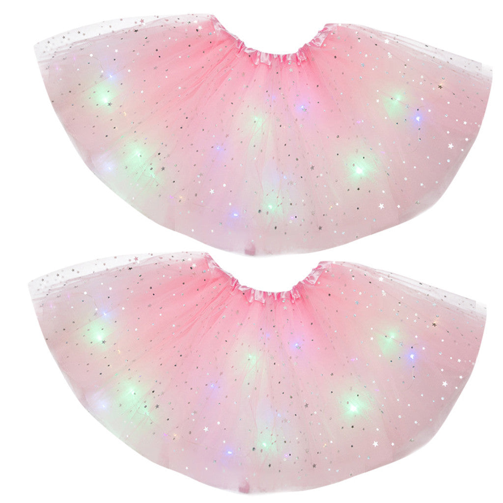 Magischer und leuchtender LED-Prinzessin-Rock
