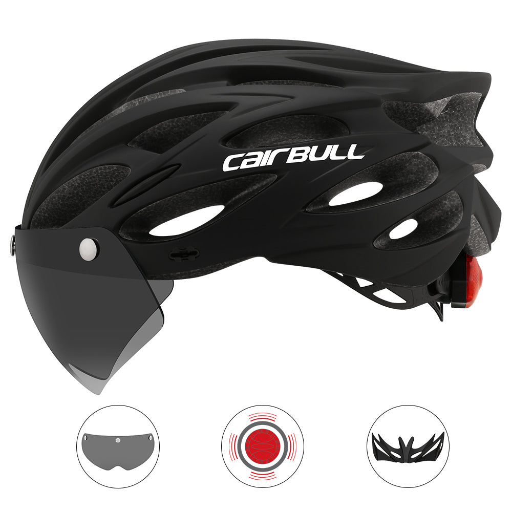 Fahrrad Helm mit integrierter Brille