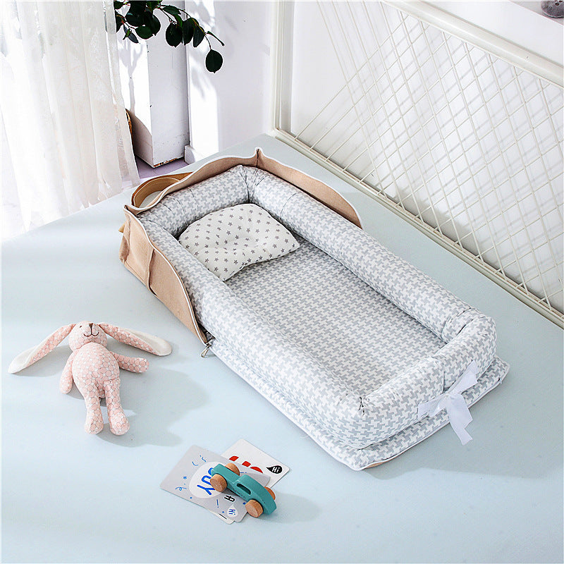 Tragbares, faltbares Babybett aus Baumwolle