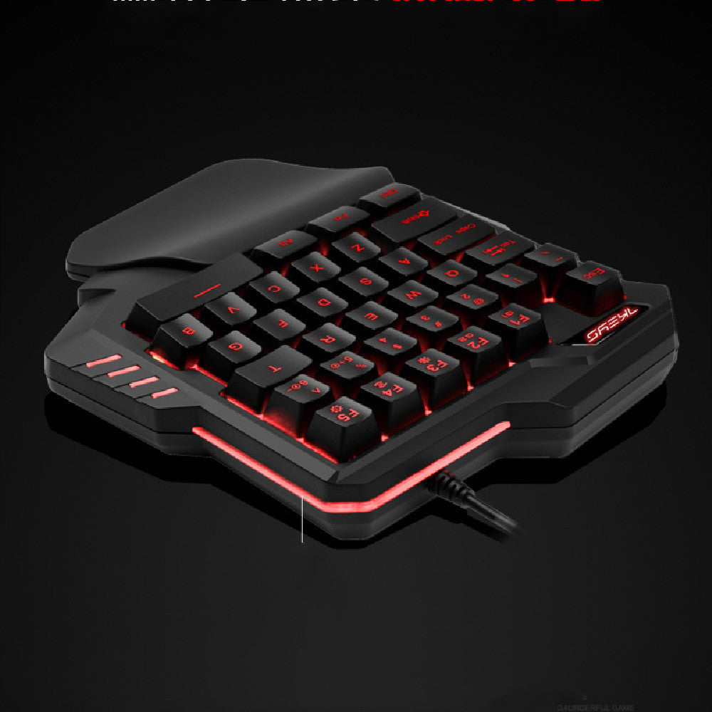 Einhändige RGB-Gaming-Tastatur