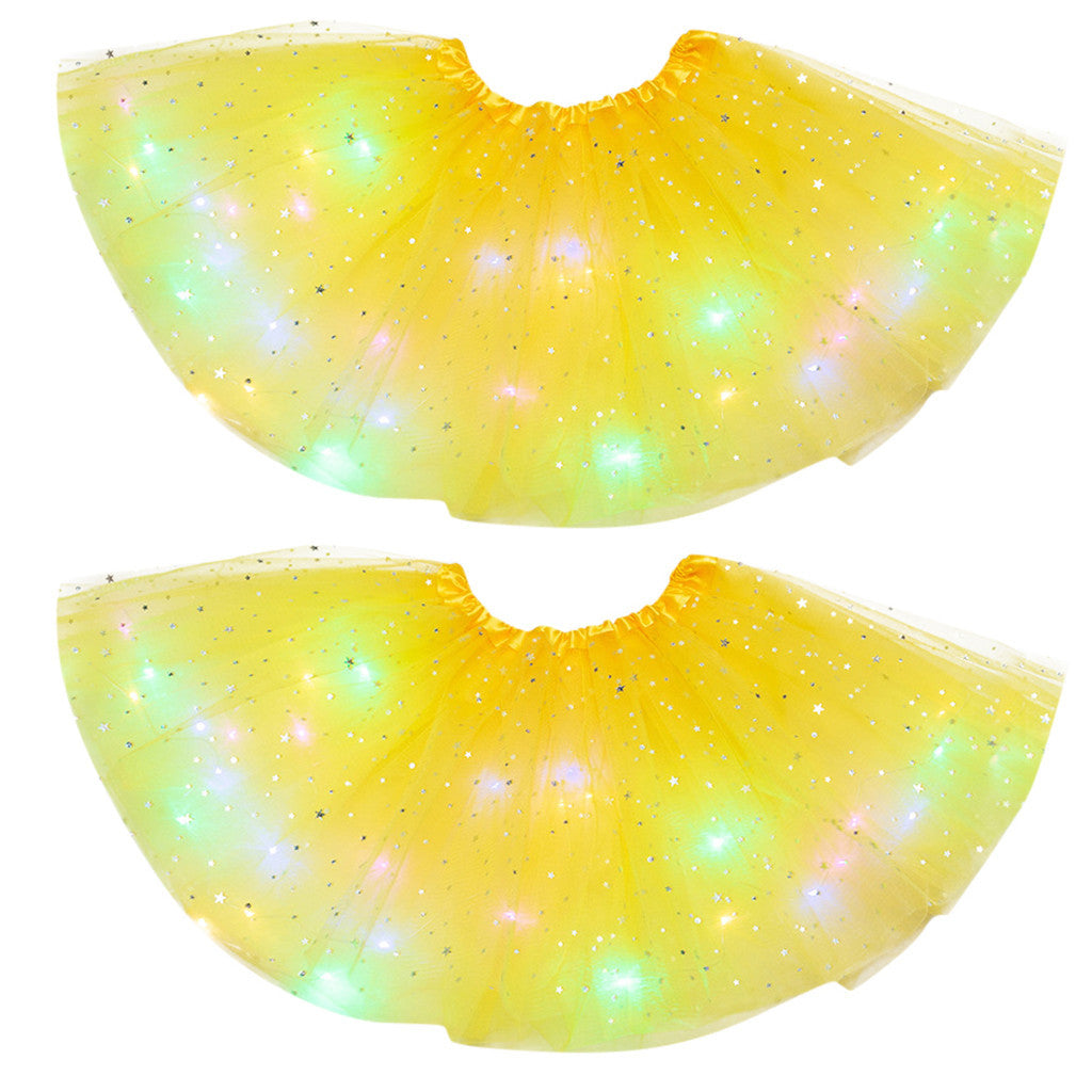Magischer und leuchtender LED-Prinzessin-Rock