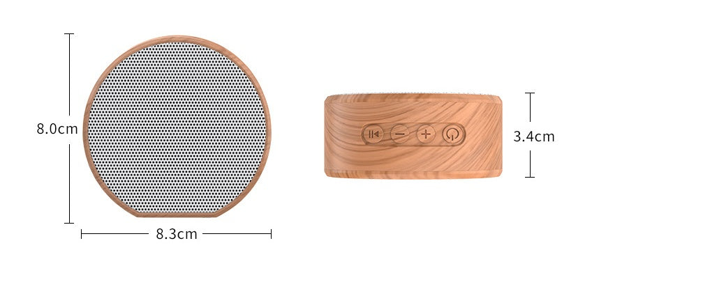 Mini Holz Bluetooth Lautsprecher mit Wireless und AUX Unterstützung