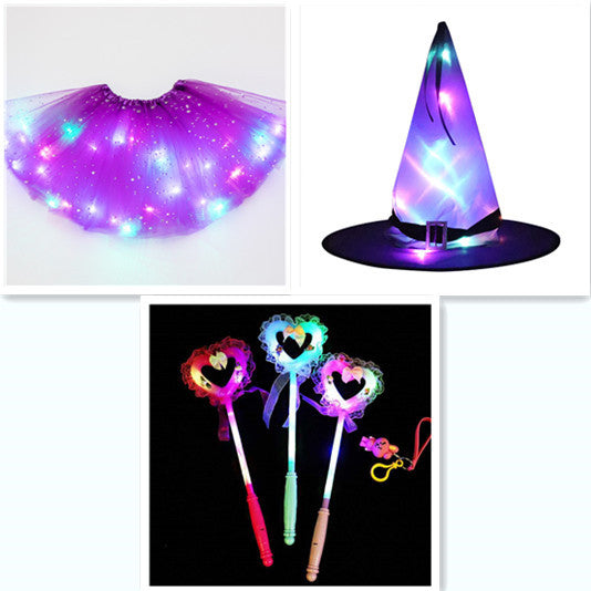 Magischer und leuchtender LED-Prinzessin-Rock
