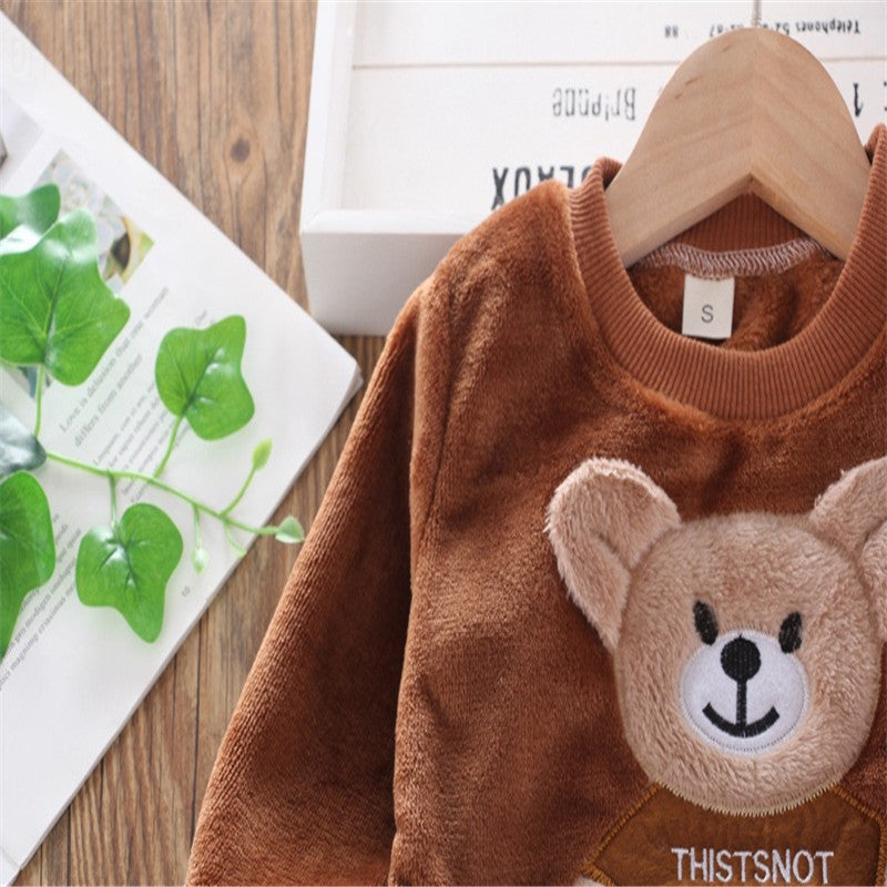 Flauschiger Kinderpyjama