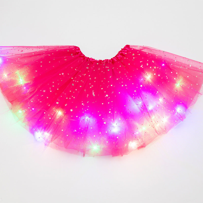 Magischer und leuchtender LED-Prinzessin-Rock