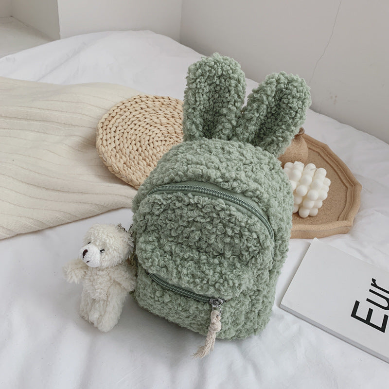 Flauschige Schultasche