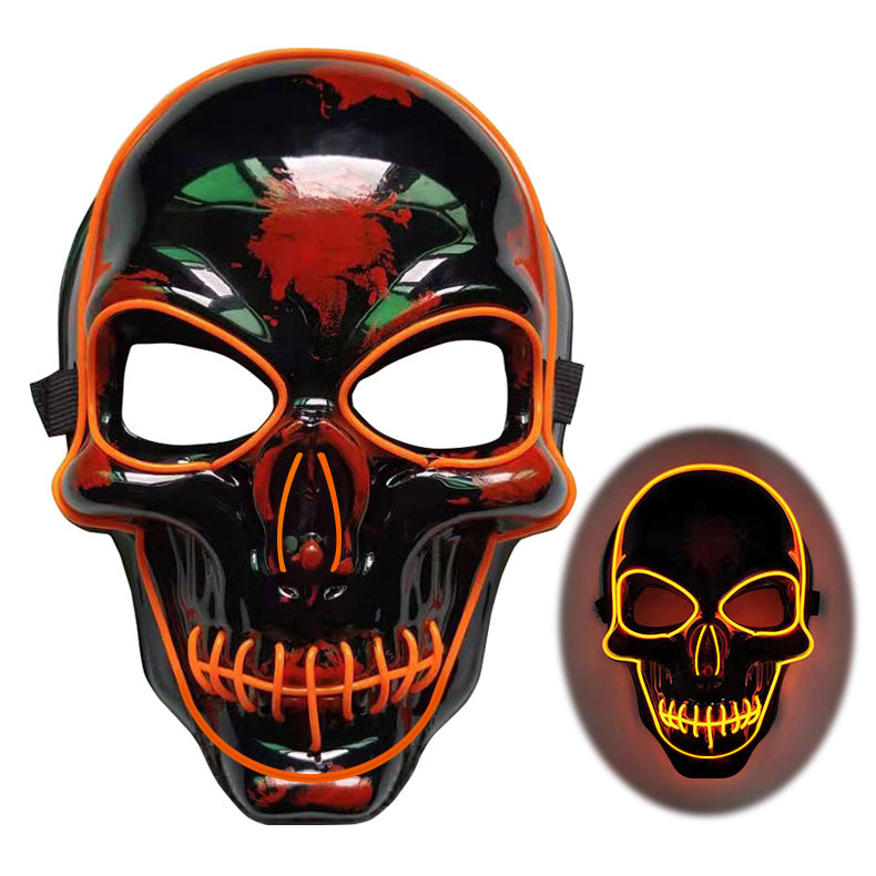Halloween Skelettmaske LED