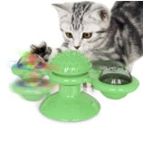 Rotierende Windmühle für Katzen, Multifunktionsspielzeug, Juckreiz, Kratzgerät, Zähne glänzend