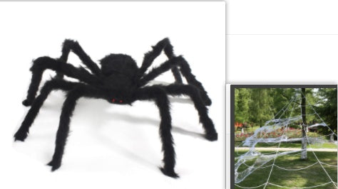 Halloween Plüsch Spinne