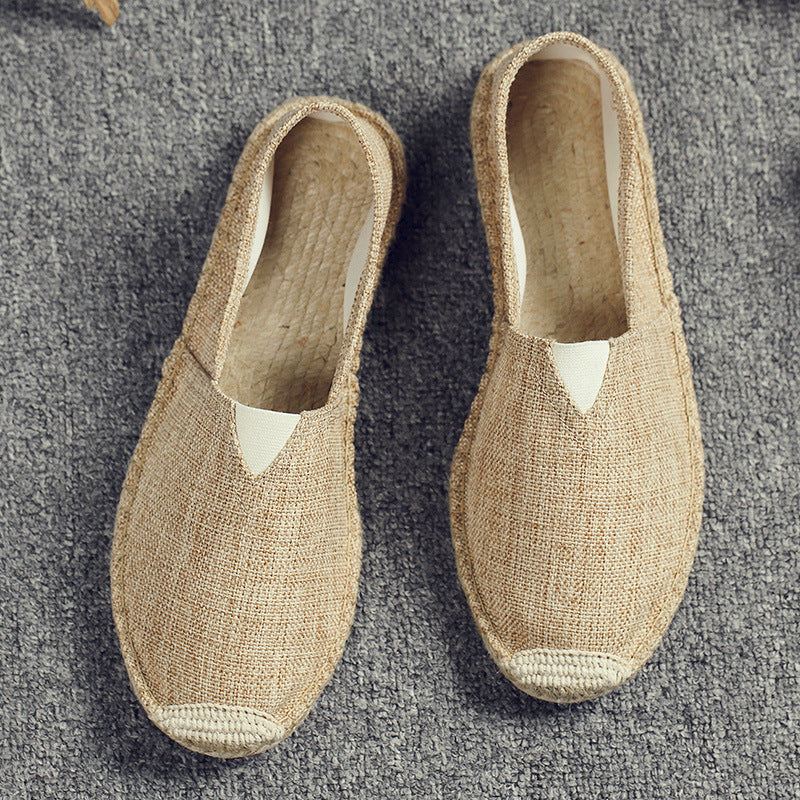 Sommer Leinen Schuhe Herren