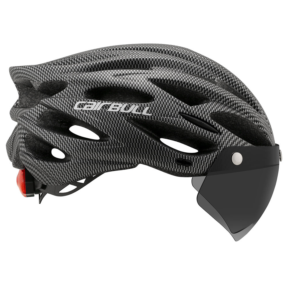 Fahrrad Helm mit integrierter Brille