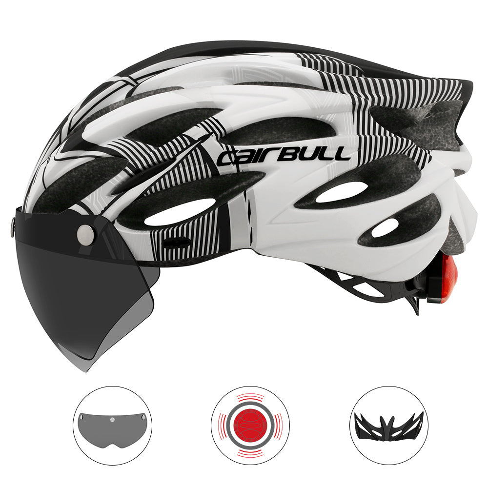 Fahrrad Helm mit integrierter Brille