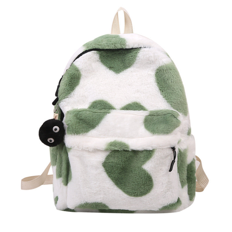 Rucksack mit Pelzschal
