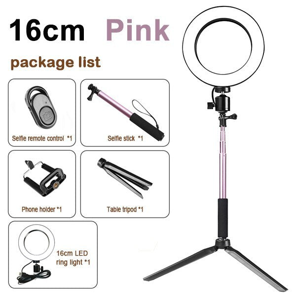 Handy Stativ Haltung mit LED Ringlicht