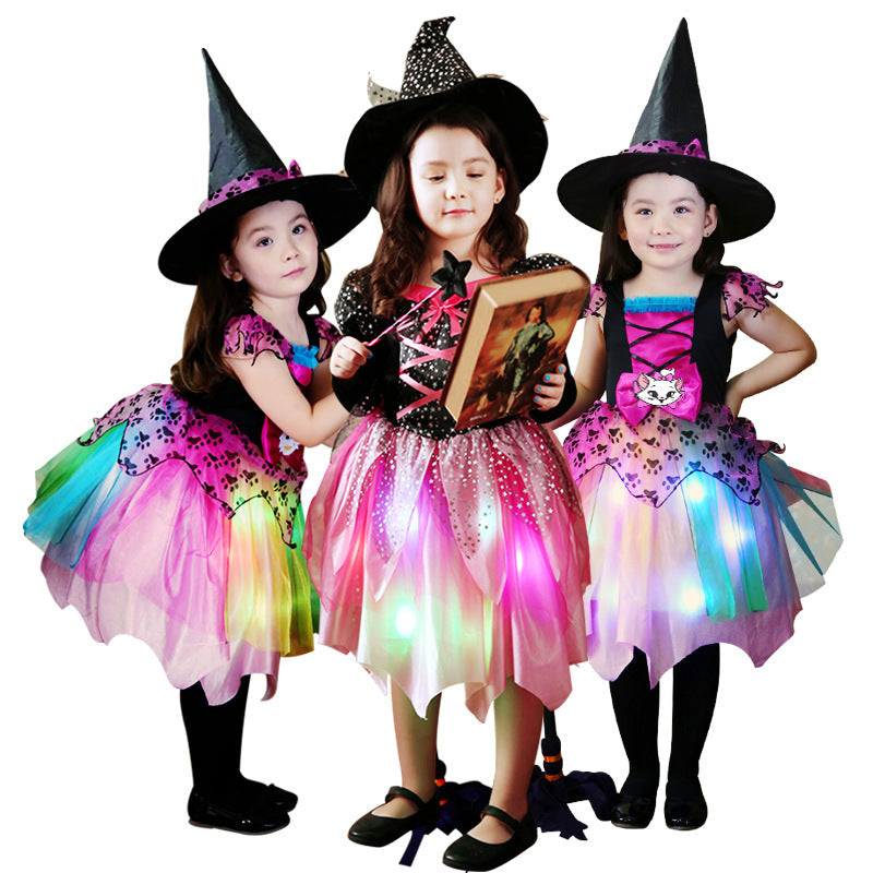 Halloween Kinder Hexen Kostüm
