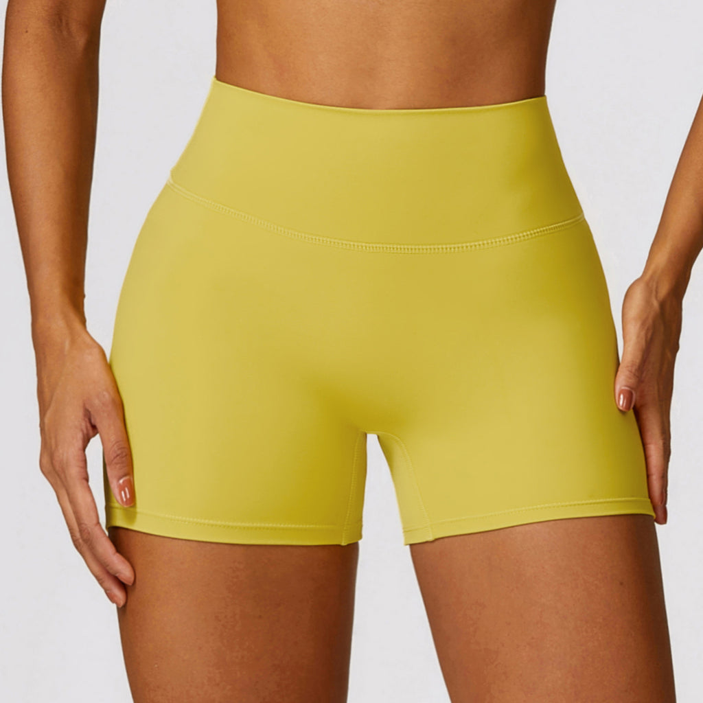 Damen High Waist Yoga - Fitness Shorts