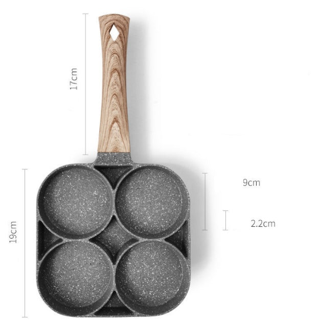 Multifunktionale Bratpfanne mit 4 Löchern
