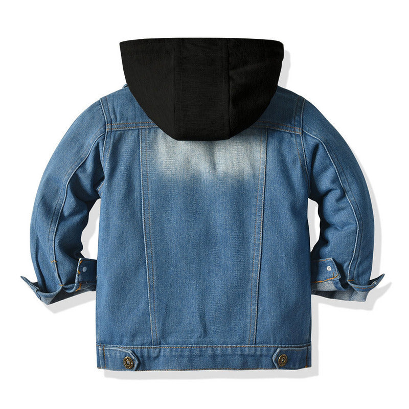 Kapuzen-Jeansjacke für Kinder