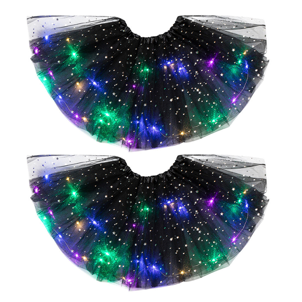Magischer und leuchtender LED-Prinzessin-Rock