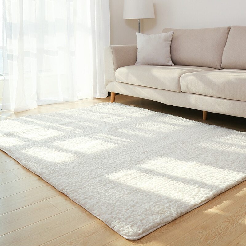 Flauschiger Wohnzimmer Teppich