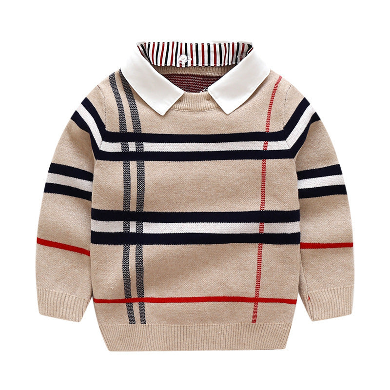 Jacquardpullover für Jungen