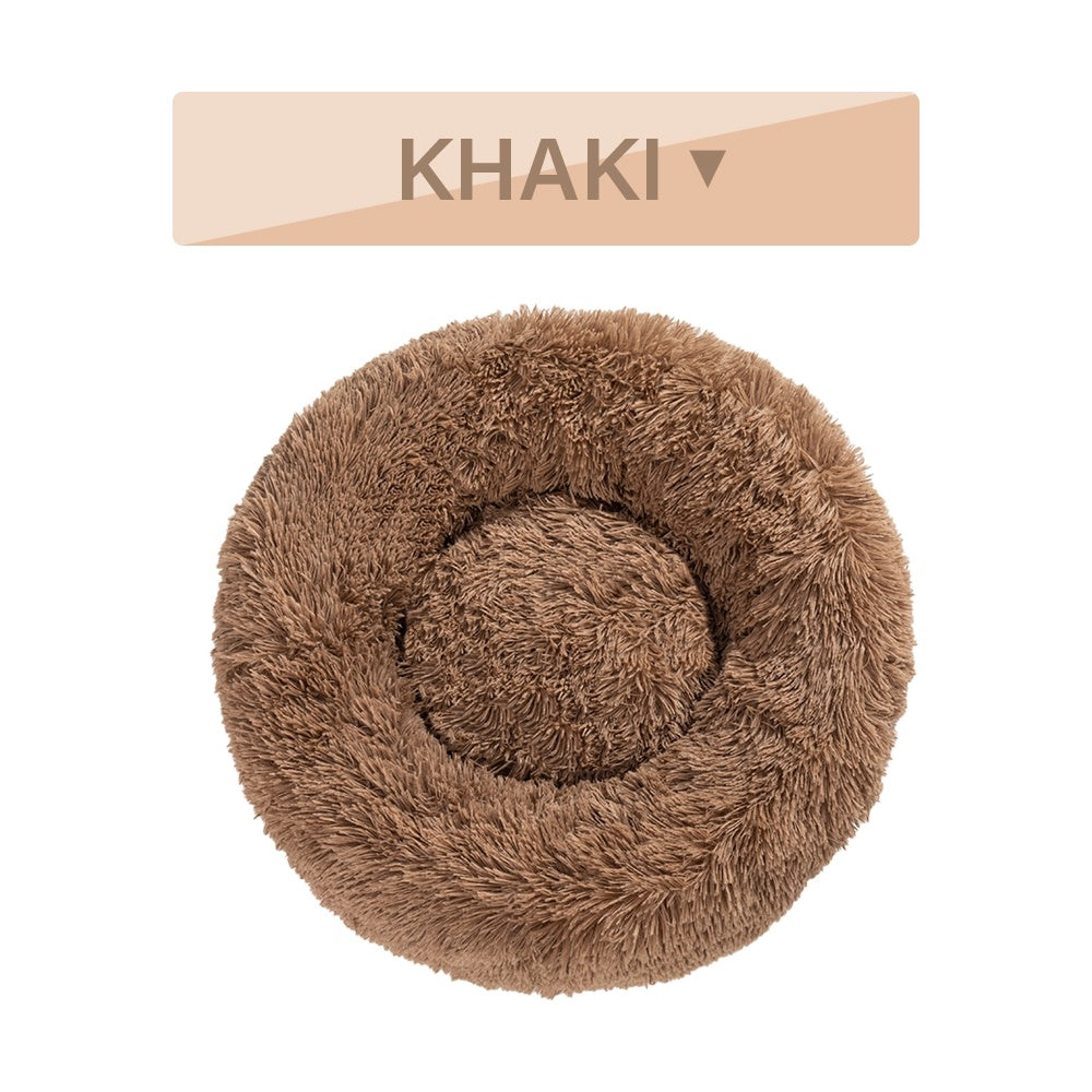 Flauschiges Donut-Hundebett