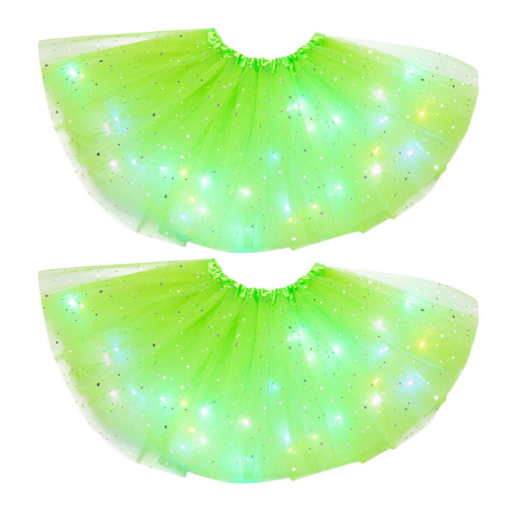 Magischer und leuchtender LED-Prinzessin-Rock