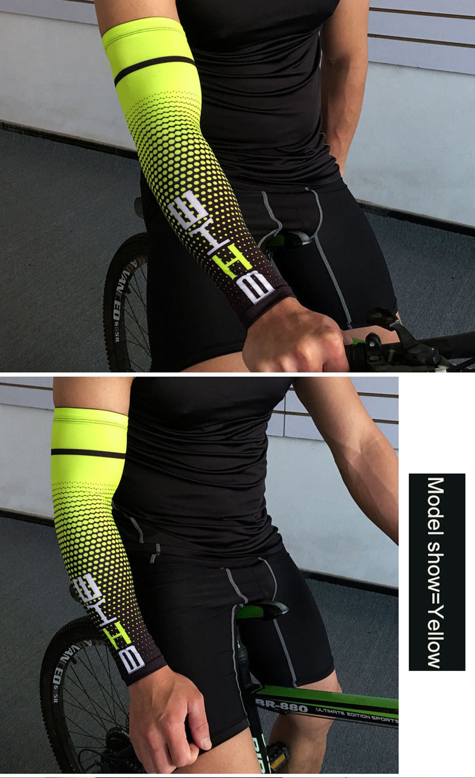 Atmungsaktive Armschützer für Outdoor-Radsport