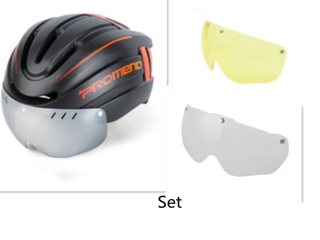 Fahrradhelm mit integrierter Brille