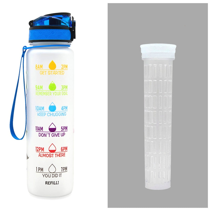 1L Tritan-Wasserflasche mit Zeitmarkierung