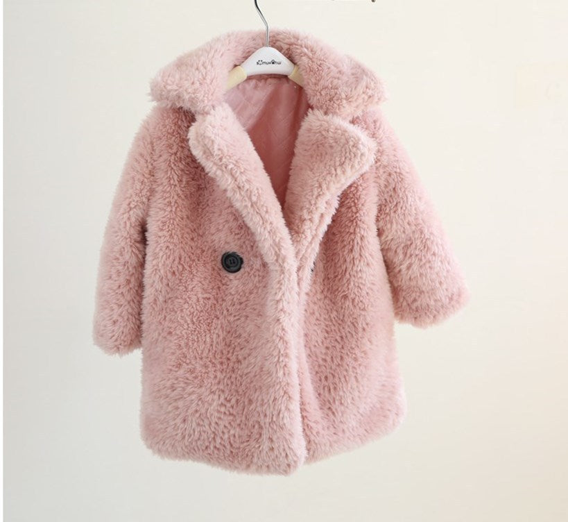 Baby Mädchen Pelzmantel