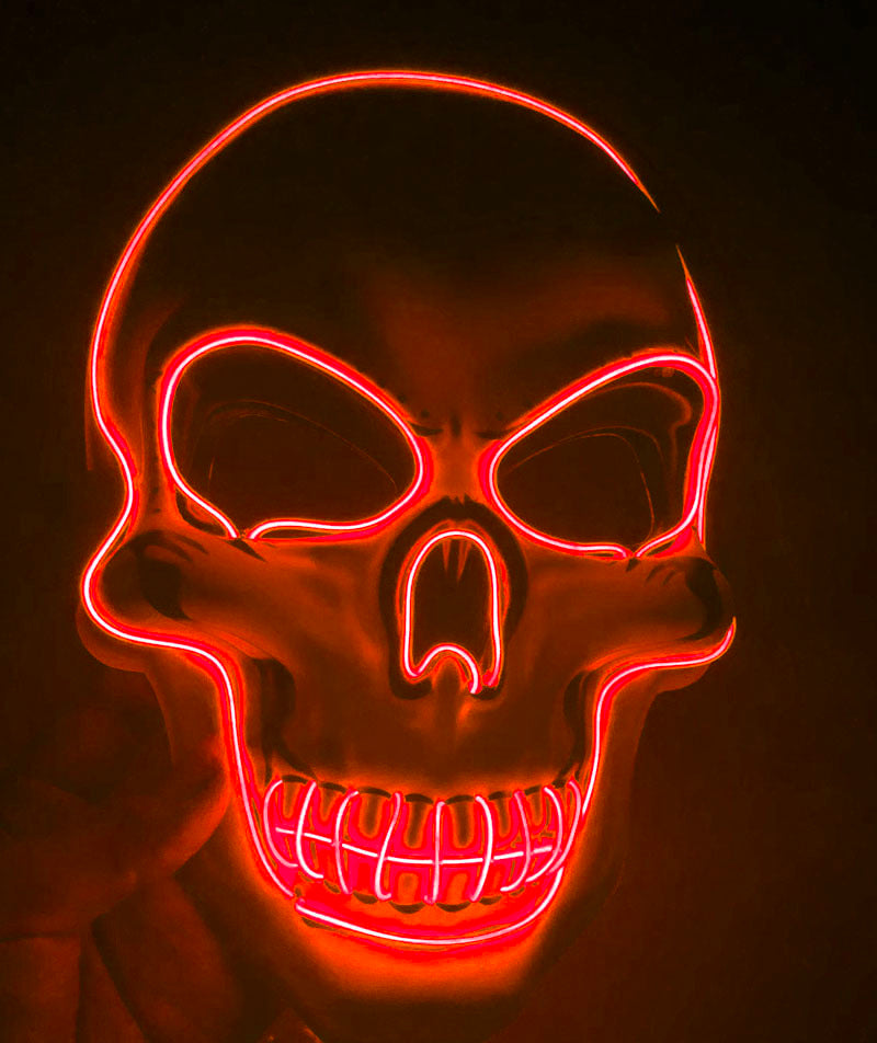 Halloween Skelettmaske LED
