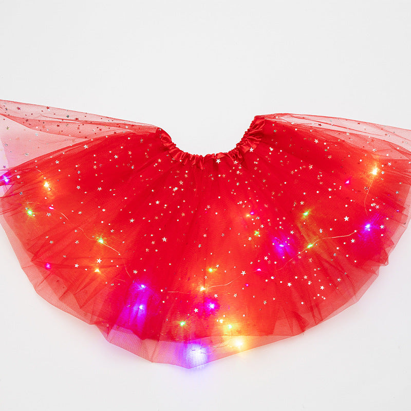 Magischer und leuchtender LED-Prinzessin-Rock