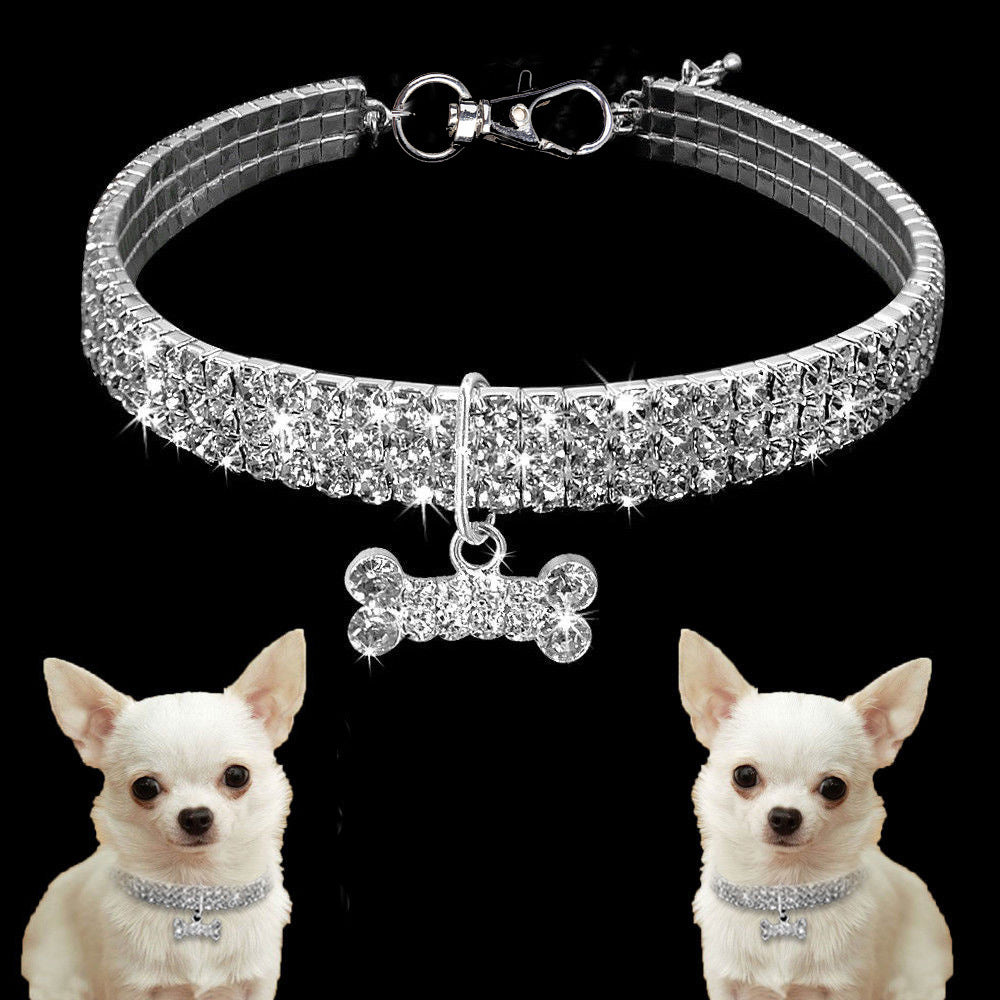 Bling Strass Hundehalsband
